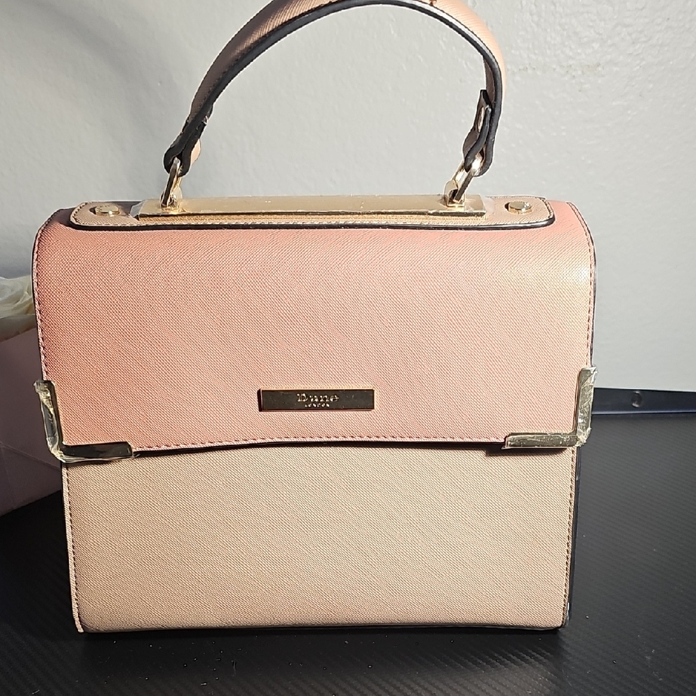 Dune Elegant Pink and Cream Handbag